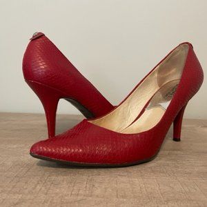 MICHAEL Michael Kors Red Textured Pumps